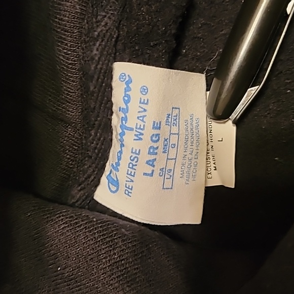 Champion Men’s Black Fresh Donuts Pullover Hoodie Reverse Weave Size Large - Picture 3 of 3